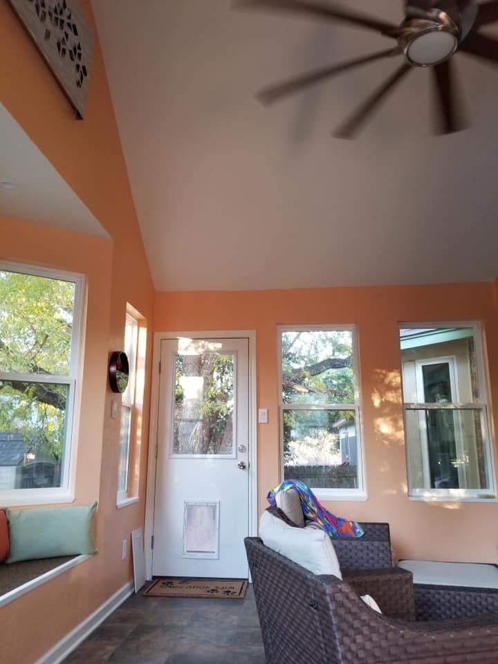 Black Kettle — project photography of the sunroom addition and adjoining outdoor living area