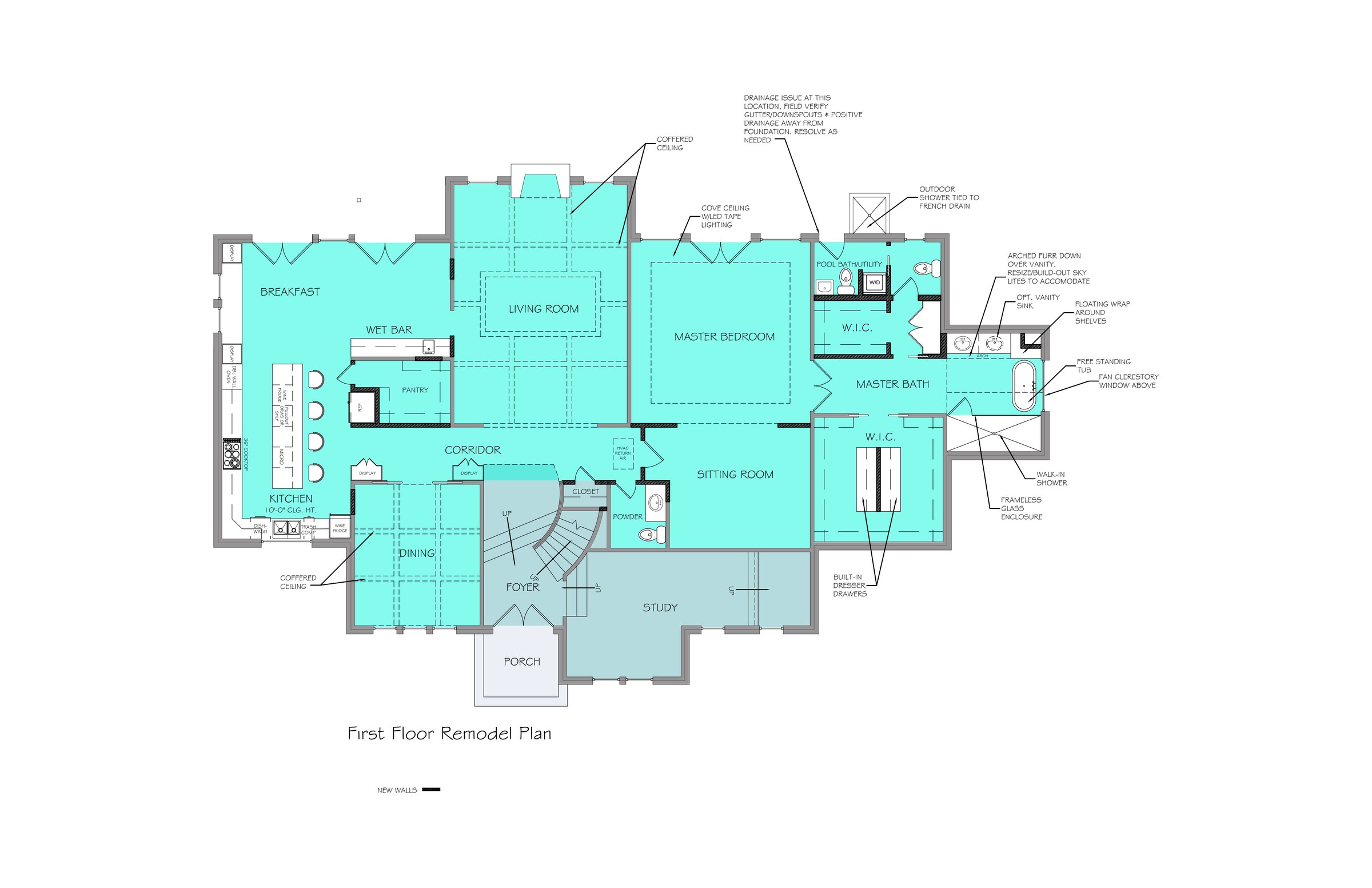 Hedgebrook — plan proposed drawing