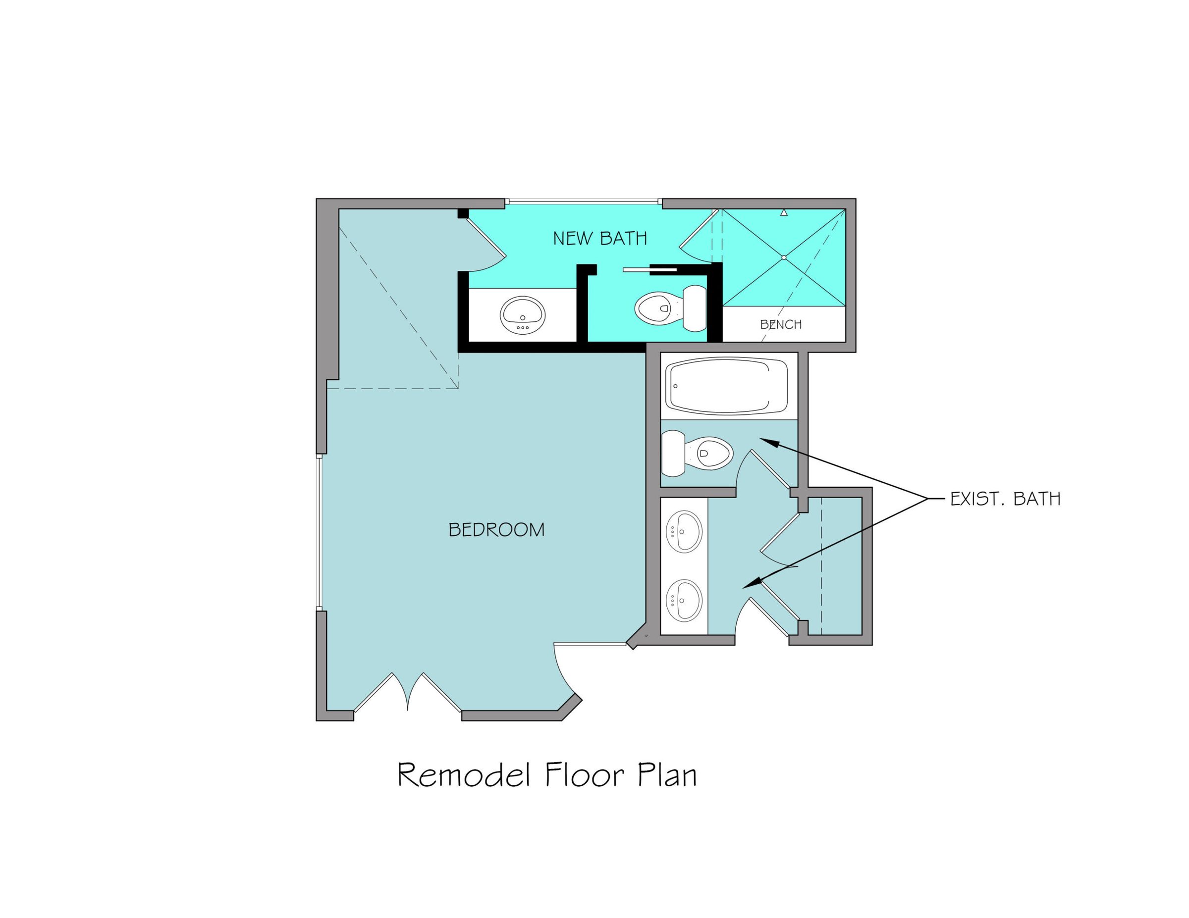Kettleman — proposed plan floor plan drawing