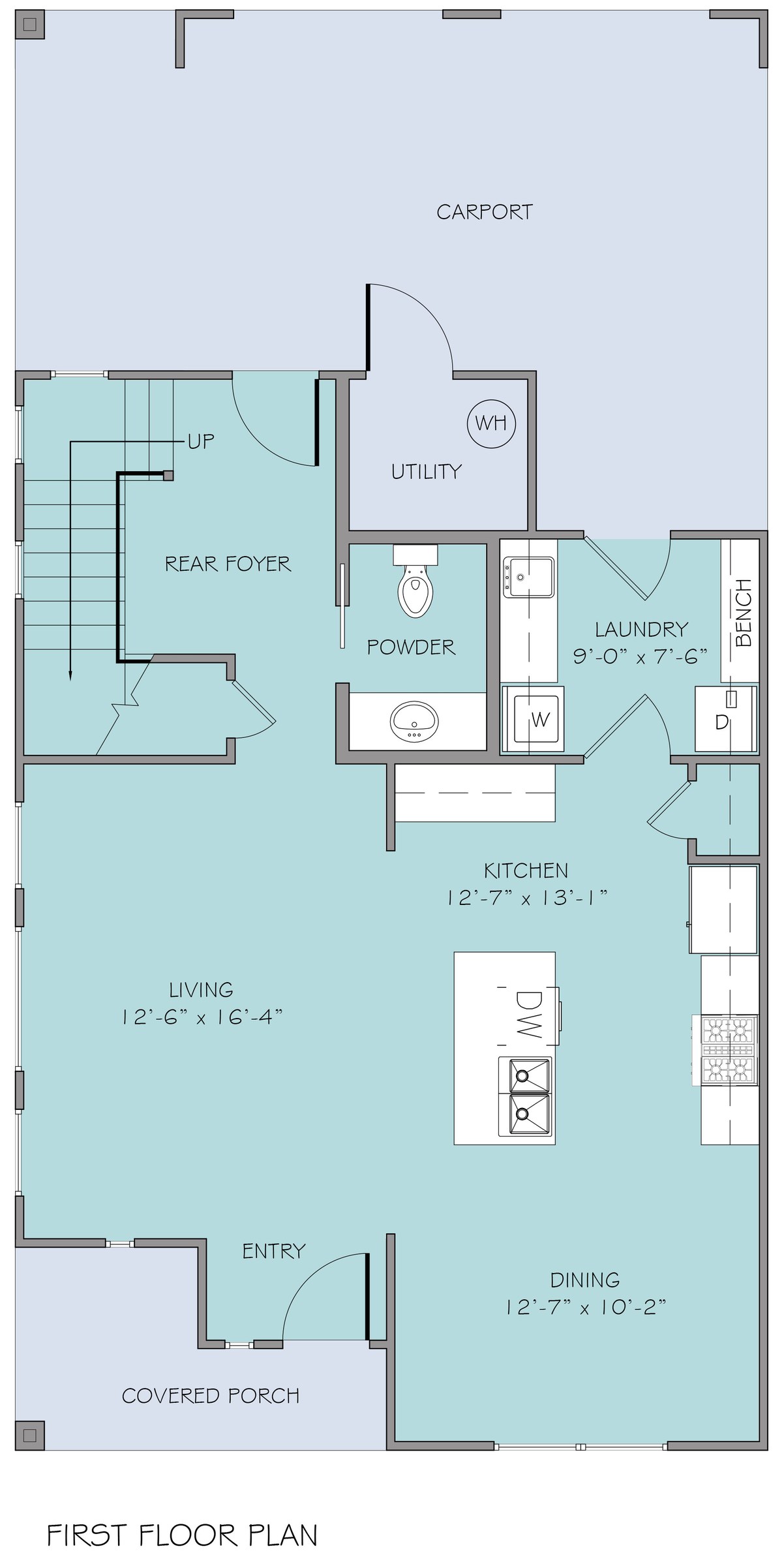 Kuhlman Unit A — plan level 1 drawing