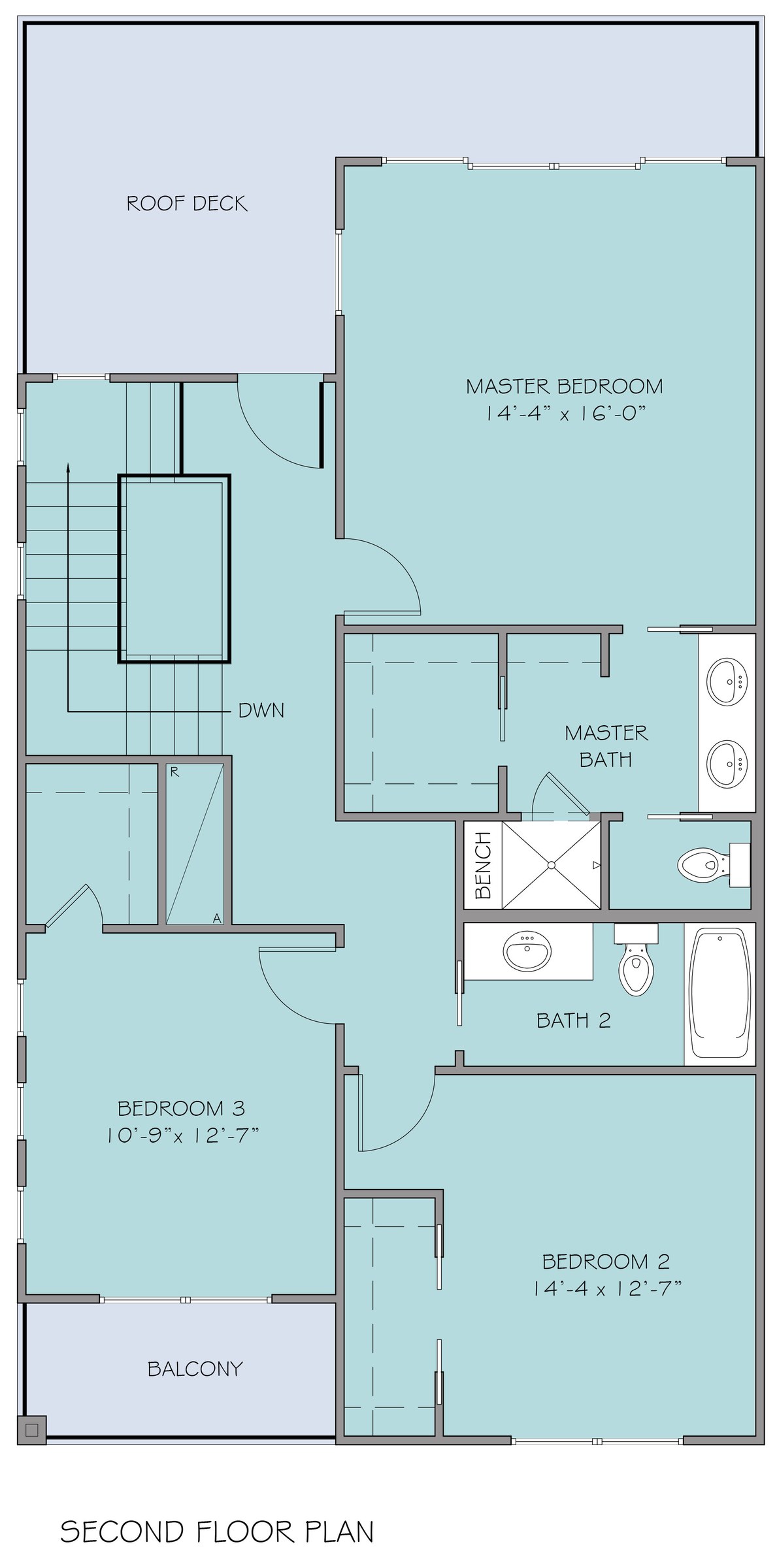 Kuhlman Unit A — plan level 2 drawing