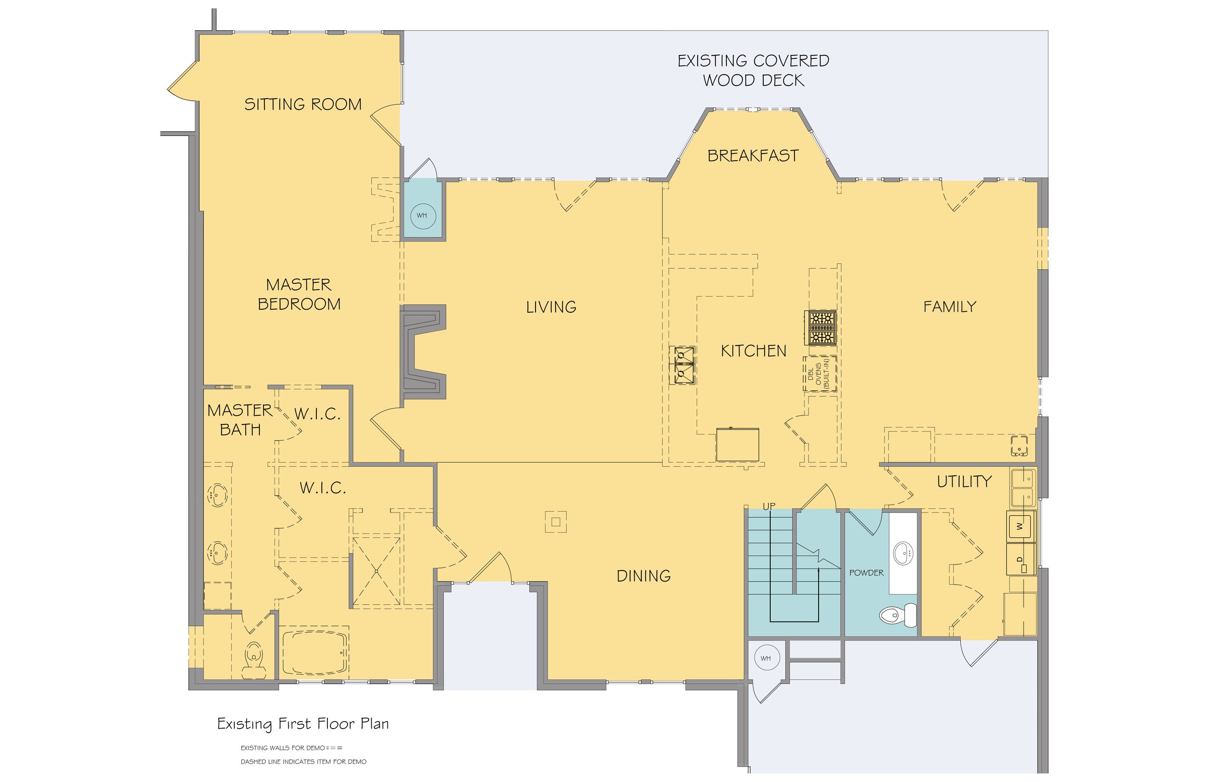 Ladera Norte — plan existing drawing