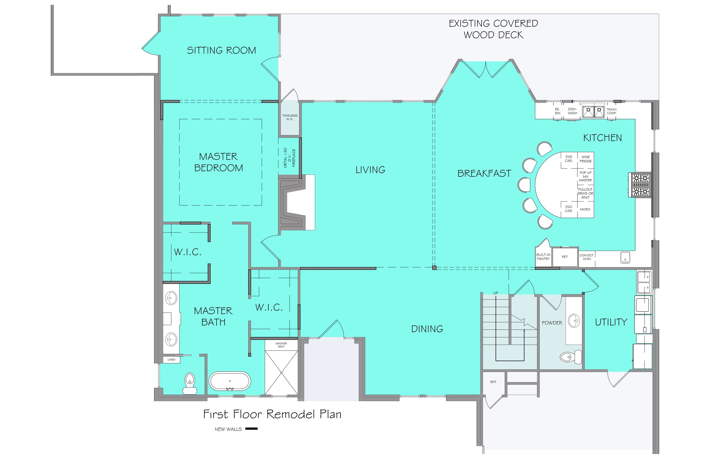 Ladera Norte — plan proposed drawing