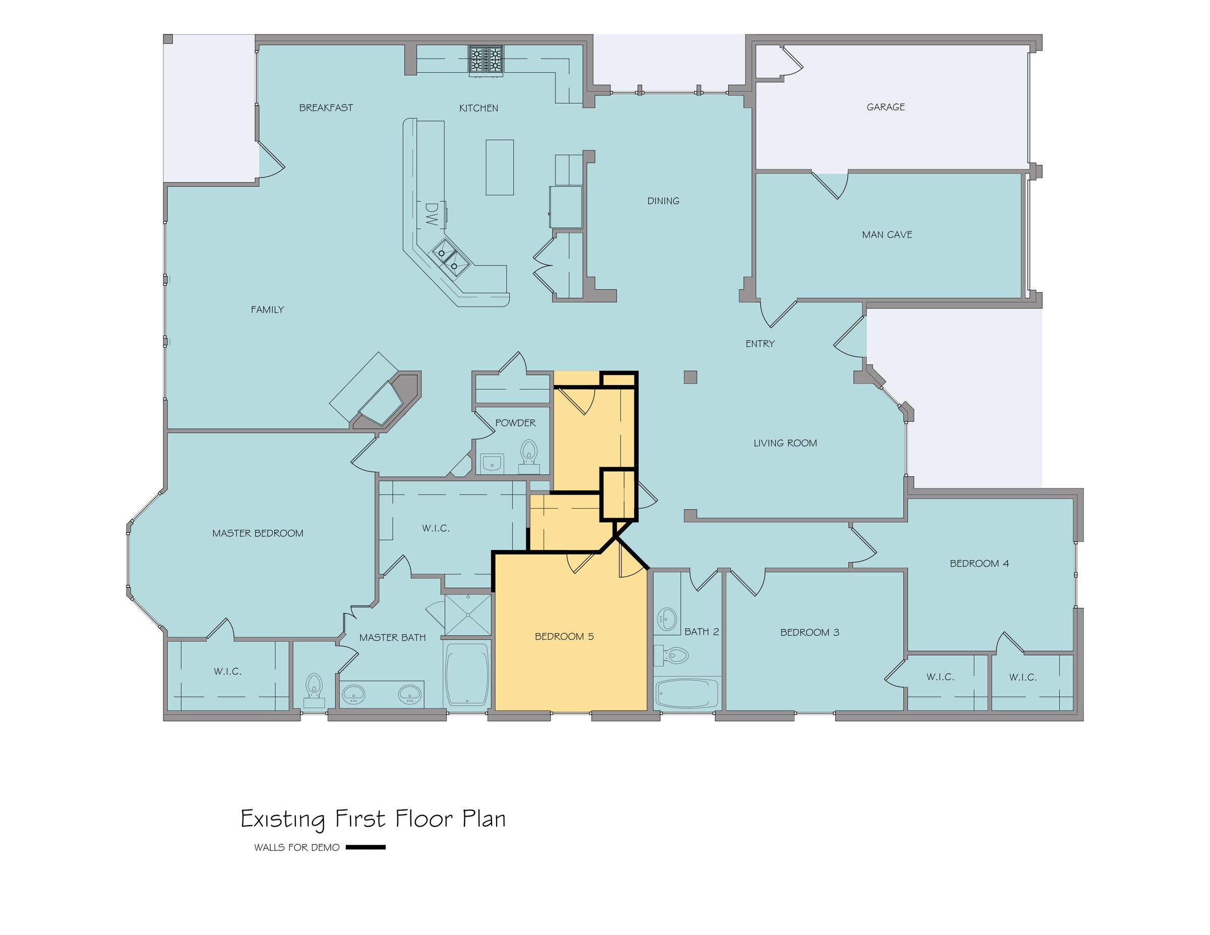 Lindo — existing level 1 plan drawing