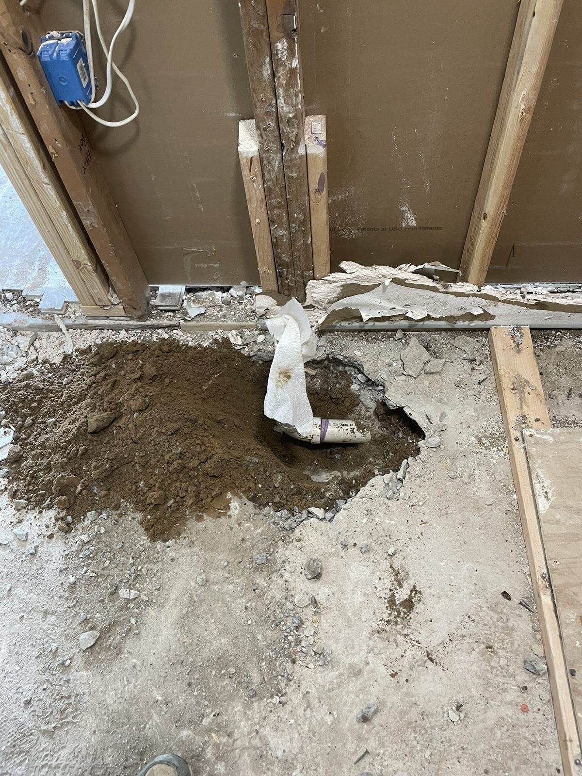 Owens Road – Waller Whole-House Renovation — electrical and mechanical rough-in