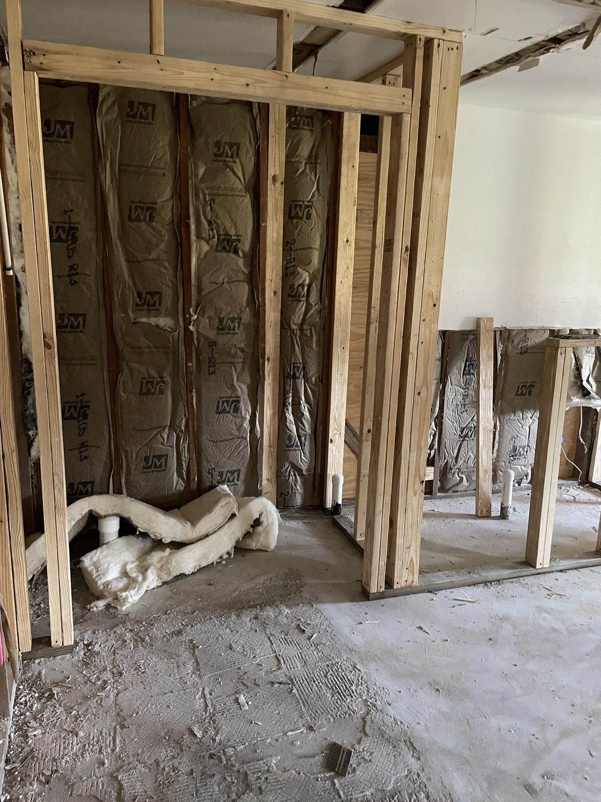 Owens Road – Waller Whole-House Renovation — drywall hung and finished