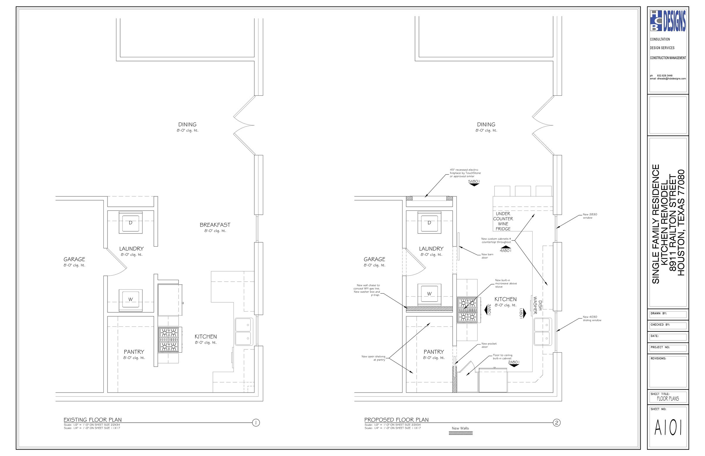 Railton Kitchen Remodel — design drawing